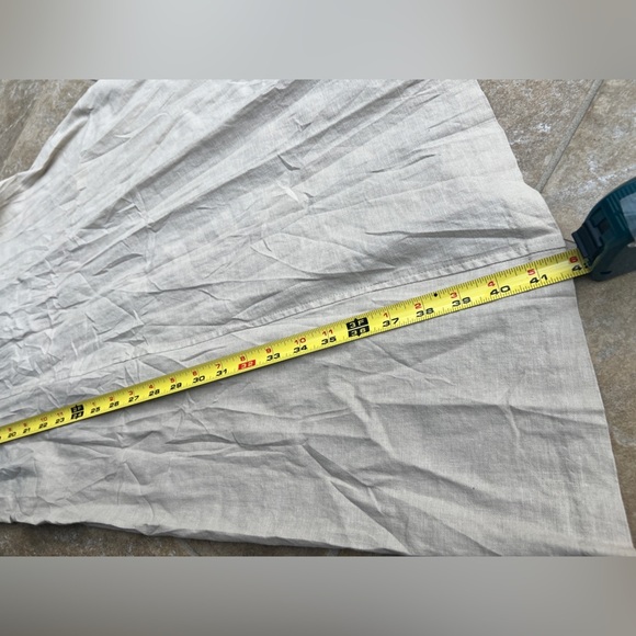 Tommy Hilfiger Womens Natural Linen Blend Preppy Euro Summer Midi Dress 4 - Picture 10 of 11